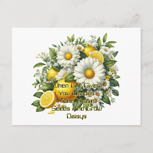 Postal Cuando la Vida te Da Limones  (Anverso)