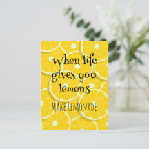 Cuando la Vida te Da Limones Amarillo Soleado Limó