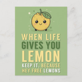 Postal Cuando la vida te da una amistad limón