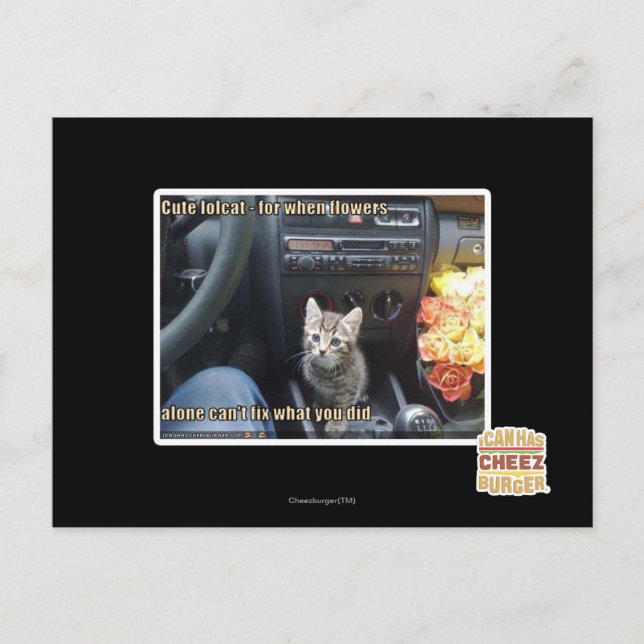 Postal Cuando las flores no son suficientes (Anverso)