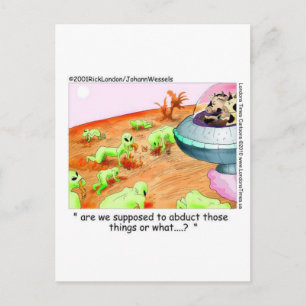 Postal Cuando las vacas gobernaron el espacio, divertidos