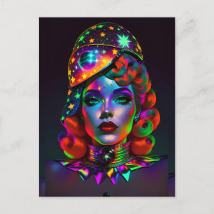 Postal Cuando los negros aterrizan en el rojo - Ken Gage 