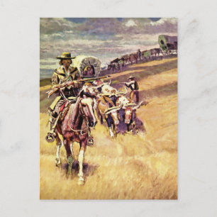 Postal “Cuando los trenes de vagones eran tenues” de Char