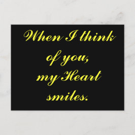 Postal Cuando pienso en ti...