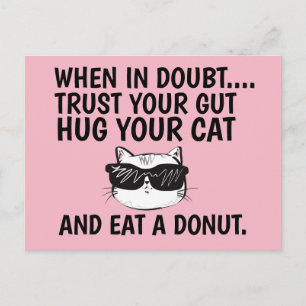 POSTAL CUANDO SIN DUDA CONFIANZA EN GUT, HUG CAT Y COME U