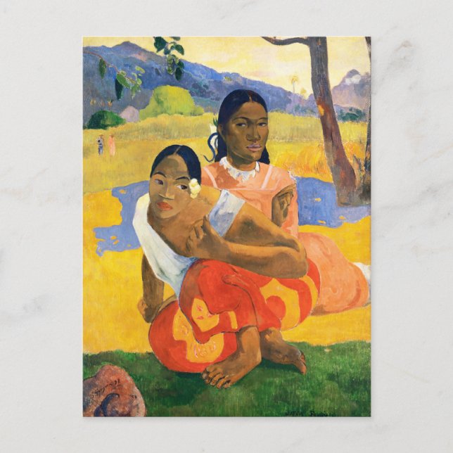 Postal ¿Cuándo te casarás? Paul Gauguin (Anverso)