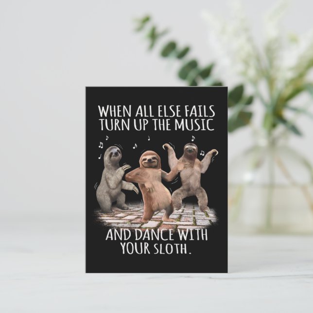 Postal Cuando Todos Los Demás Falles Acuden A Tu Música Y (Anverso de pie)