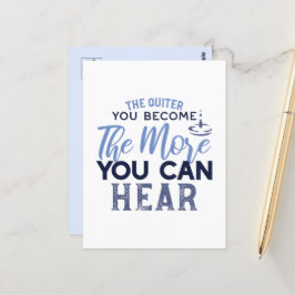 Postal Cuanto Más Cita Te Conviertas, Más Puedes Escuchar