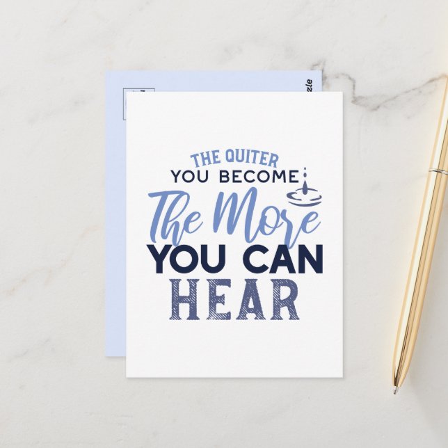 Postal Cuanto Más Cita Te Conviertas, Más Puedes Escuchar (Anverso/Reverso In Situ)