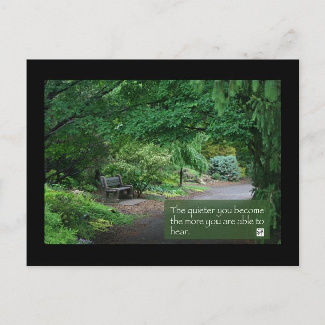 Postal Cuanto más tranquilo seas... (Anverso)