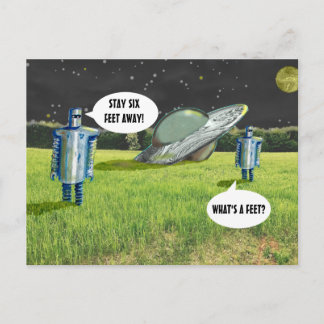 Postal CUARANTINA ROBOTS DE SEIS PIES por Jetpackcorps
