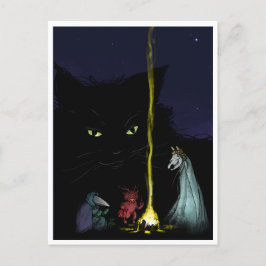 Postal Cuarteto espeluznante Yule Critter