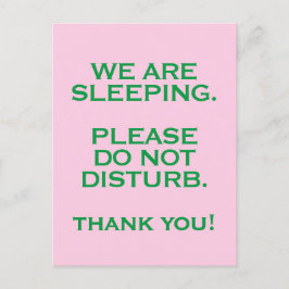 Postal Cuarto de Hospital No Molestar Señal