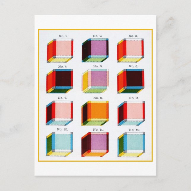 Postal Cuarto ensayo de dimensiones (Anverso)