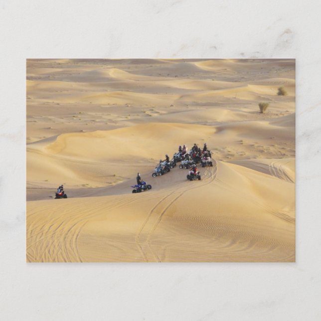 Postal Cuatriciclos del desierto, Dubai (Anverso)
