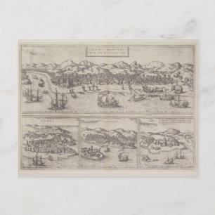 Postal Cuatro ciudades de India