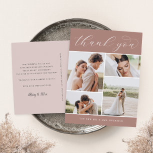 Postal Cuatro clásicos Boda multifotográfico Gracias