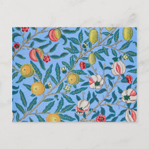 Postal Cuatro Frutas, William Morris