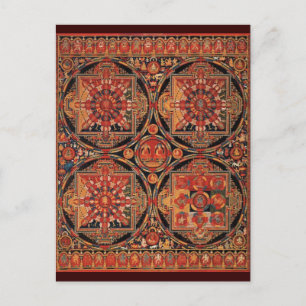 Postal Cuatro Mandalas