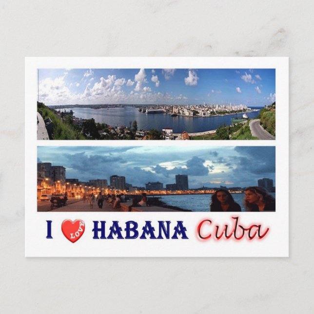 Postal Cuba - Amo La Habana - (Anverso)