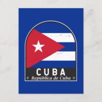 Cuba Bandera Emblema de mal gusto cosecha