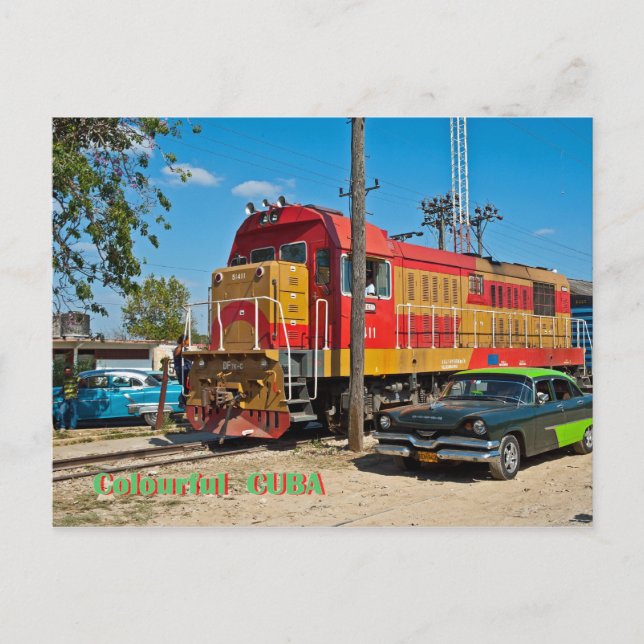 Postal Cuba colorida (Anverso)