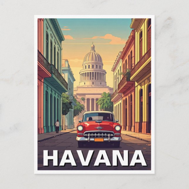 Postal Cuba de La Habana (Anverso)