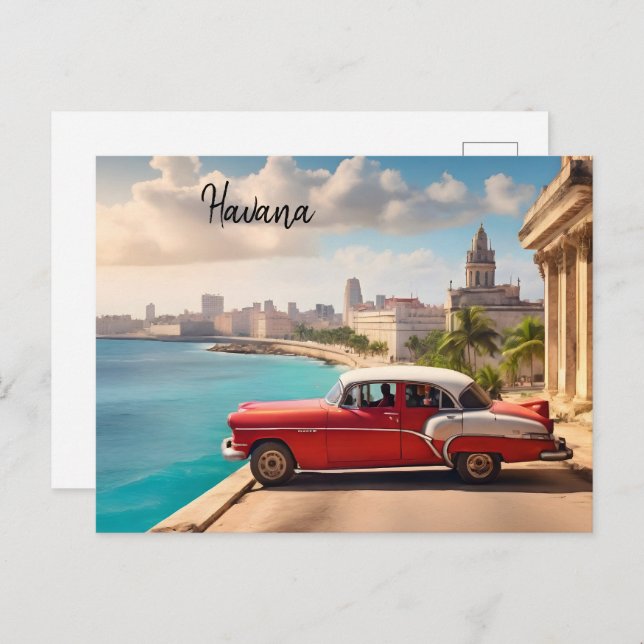 Postal Cuba de La Habana (Anverso / Reverso)