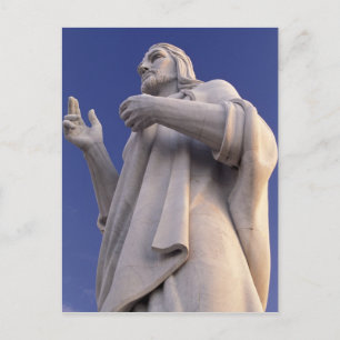 Postal Cuba, La Habana, Escultura de Jesús.