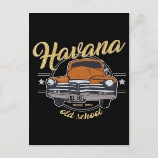 Postal Cuba La Habana: Playa Caribe del Viejo Coche Cuban