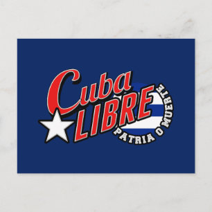 Postal Cuba libre Motto
