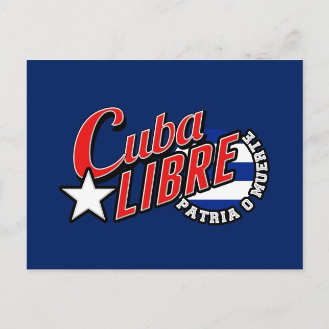 Postal Cuba libre Motto (Anverso)