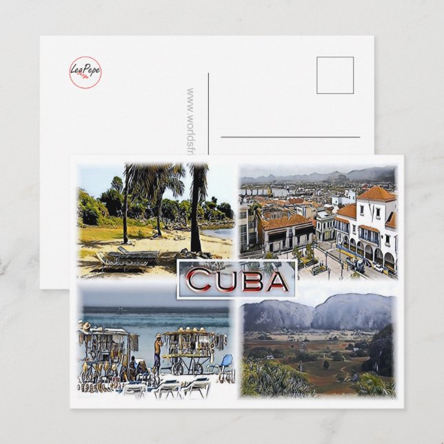 Postal Cuba - Mosaic - (Anverso / Reverso)