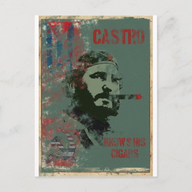 Postal Cuba Propaganda Castro (Anverso)