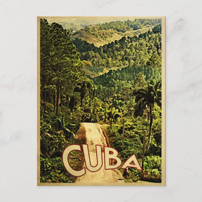 Postal Cuba Viaje de época (Anverso)