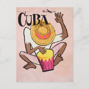 Postal Cuba, viaje vintage