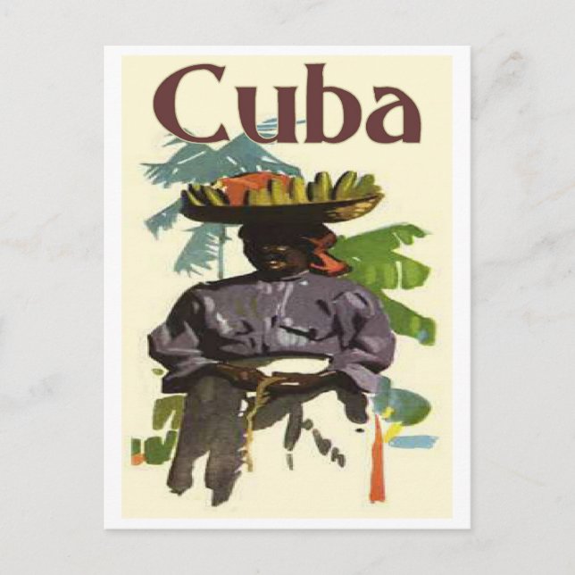 Postal Cuba y la mujer criolla (Anverso)