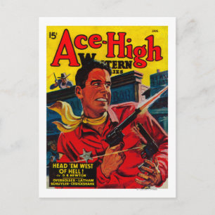 Postal Cubierta 3 de la revista Ace High