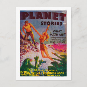 Postal Cubierta 8 de la revista Planet Stories