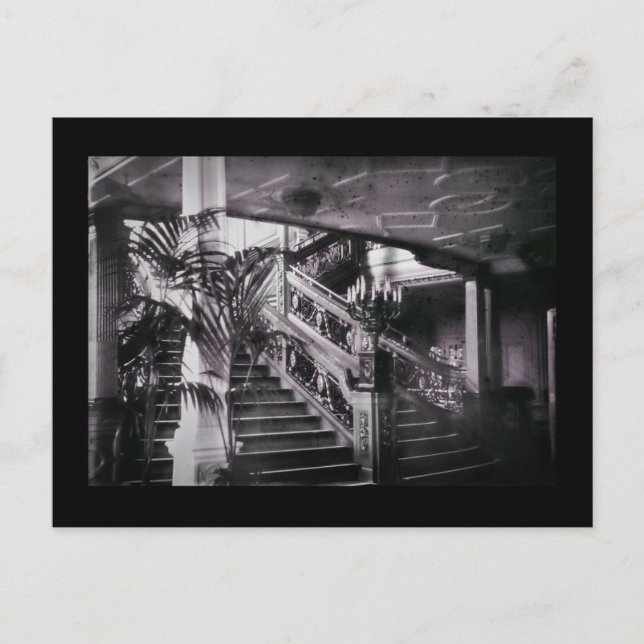 Postal Cubierta adornada de la escalera D (Anverso)