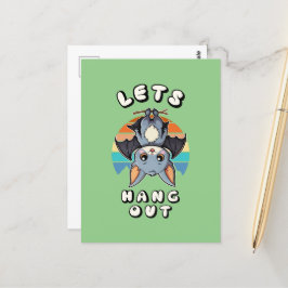 Postal Cubierta colgada y atardecer retro | Vamos a colga