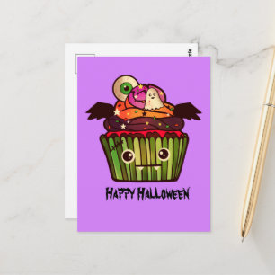 Postal Cubierta de Halloween espeluznante