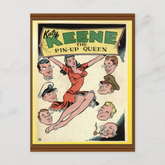 Postal Cubierta de historietas Queen Pin-Up de Katy Keene
