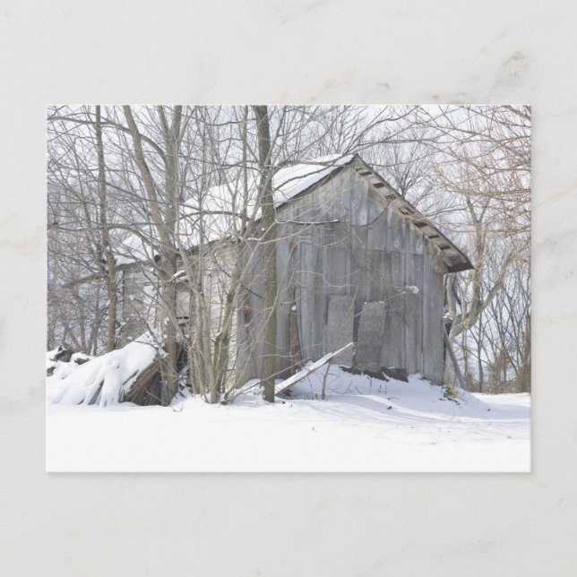 Postal Cubierta de nieve (Anverso)