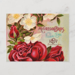 Postal Cubierta del catálogo de flores de vintage para Ro