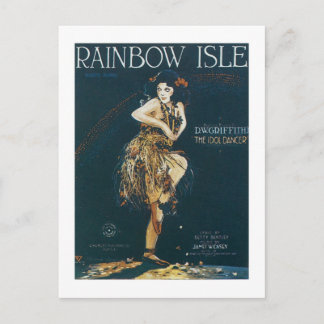 Postal Cubierta del libro de canciones Rainbow Isle Vinta