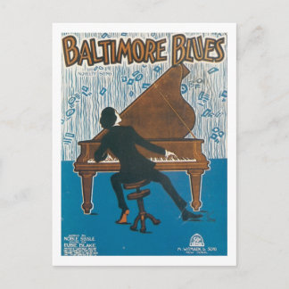 Postal Cubierta del libro de canciones Vintage de Baltimo