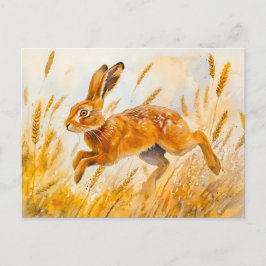 Postal Cubierta en un acuarela de campo