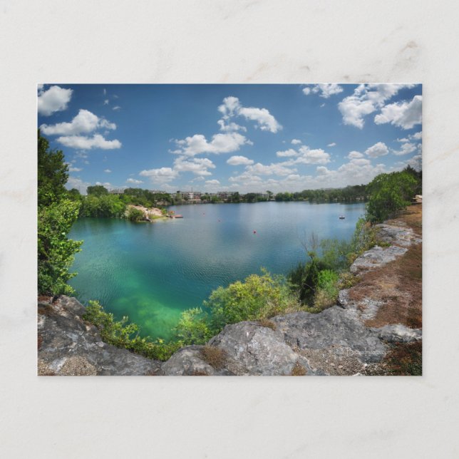 Postal Cubierta Lake Swimming Hole - Austin Texas (Anverso)