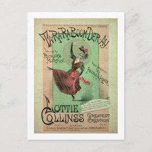 Postal Cubierta musical para Ta-Ra-Ra-Boom-Der-Ay, public